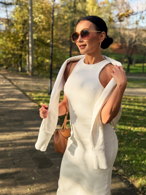 Asymmetric “Senti” Sweatshirt – Cream